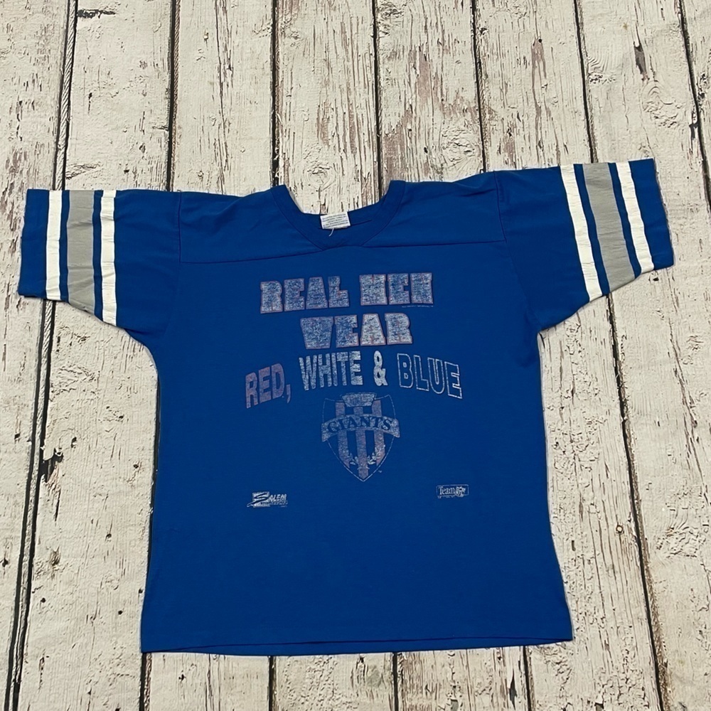 Vintage New York Giants Salem Sportswear NFL Football 1980s Tshirt